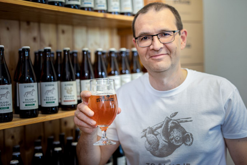Tomasz Brycki, współzałożyciel i prezes spółki Browar Za Miastem. fot. materiały prasowe Browar Za Miastem buduje własny browar i zapowiada zbiórkę crowdfundingową