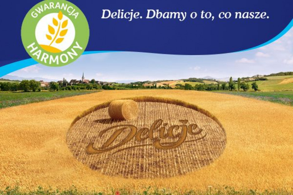 Od września na wszystkich opakowaniach produkowanych w Płońsku ciastek Delicje znajdzie się logo programu Harmony. fot. materiały prasowe Mondelez z marką Delicje dołącza do programu zrównoważonego pozyskiwania pszenicy Harmony