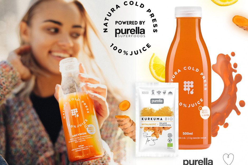 Natura Cold Press i Purella Superffoods łączą siły/ fot. materiały prasowe Natura Cold Press i Purella Superffoods łączą siły