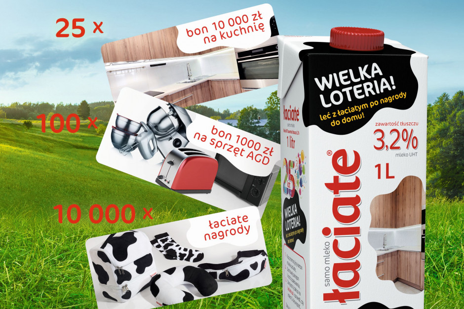 Nowa loteria konsumencka mleka Łaciate; fot. materiały prasowe Nowa loteria konsumencka mleka Łaciate