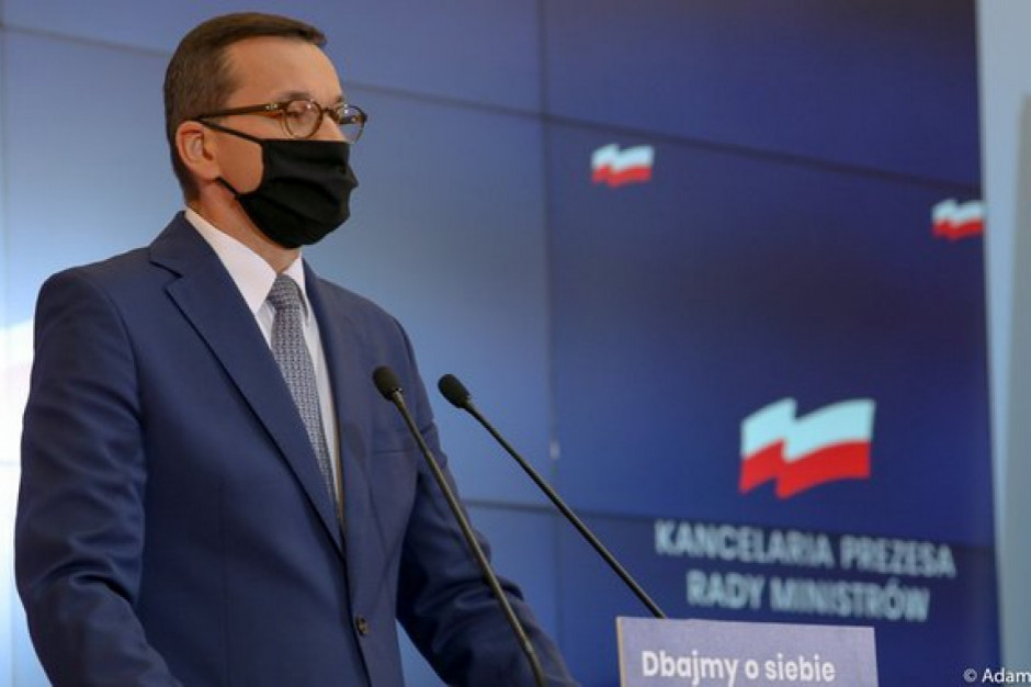 Mateusz Morawiecki premier Polski ma przedstawić nowe obostrzenia w związku z epidemią koronawirusa/ fot. materiały prasowe Cała Polska będzie strefą czerwoną?
