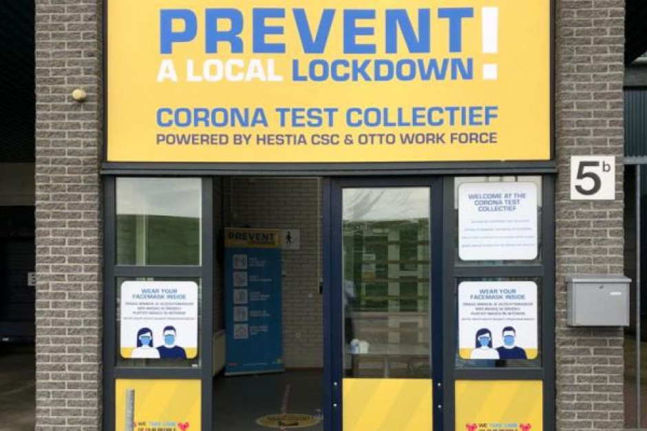 Centrum testowe Covid prowadzone przez firmę OTTO Work Force fot. materiały prasowe Pracodawcy za granicą wprowadzają darmowe testy na Covid