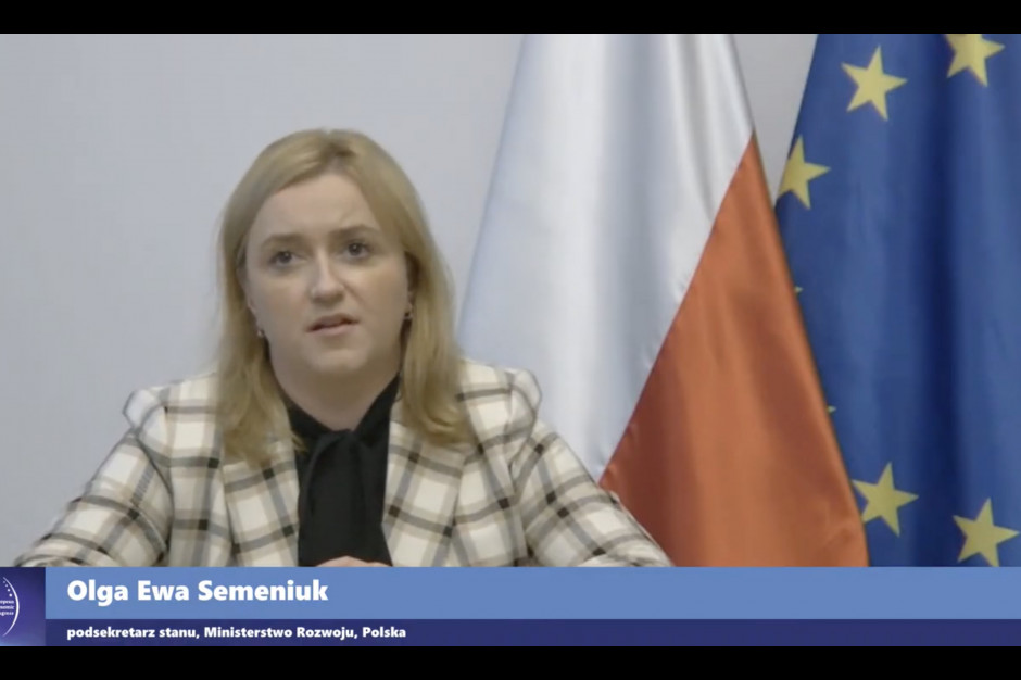 Olga Semeniuk, podsekretarz stanu w Ministerstwie Rozwoju będzie gościem FRSiH 2020 fot. PTWP Olga Semeniuk będzie gościem Internetowego Forum Rynku Spożywczego i Handlu