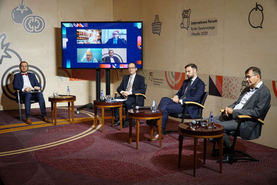 Uczestnicy debaty zatytułowanej „2020 – rok zmian czy stagnacji? Nowy impuls w konsolidacji branży spożywczej” Internetowego Forum Rynku Spożywczego i Handlu fot. PTWP Internetowe FRSiH: Nie zmarnujmy tego kryzysu, czyli konsolidacja w czasach pandemii