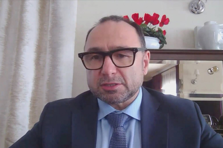Bogusław Kowalski podczas Internetowego Forum Rynku Spożywczego i Handlu. fot. PTWP Prezes Graal na Internetowym FRSiH: musieliśmy nauczyć się żyć z pandemią, by kwestia akwizycji wróciła do normy