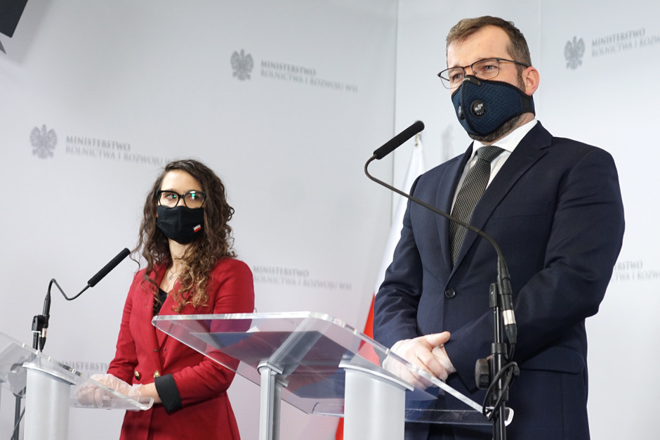 Grzegorz Puda i Pełnomocnik Prezesa Rady Ministrów ds. GovTech Justyna Orłowska (Fot. MRiRW) MRiRW: ruszają prace nad projektem