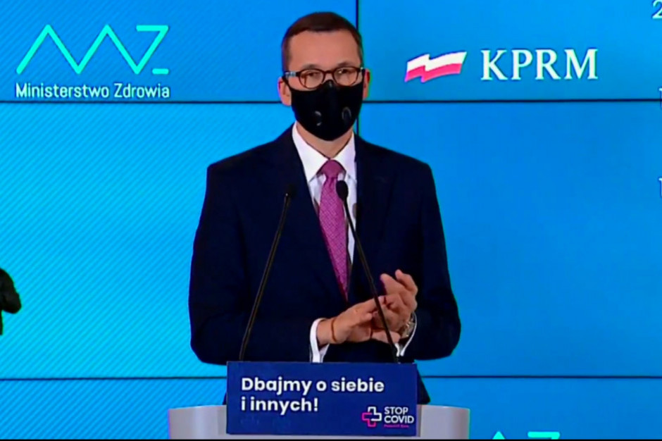 premier Mateusz Morawiecki Dworczyk: prawdopodobnie w piątek premier przedstawi informacje ws. obostrzeń