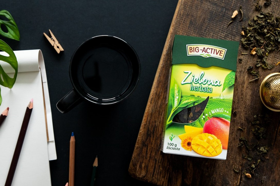 Big-Active poszerza portfolio o liściastą Herbatę Zieloną z Mango / facebook.com/BigActiveTea Big-Active poszerza portfolio o liściastą Herbatę Zieloną z Mango