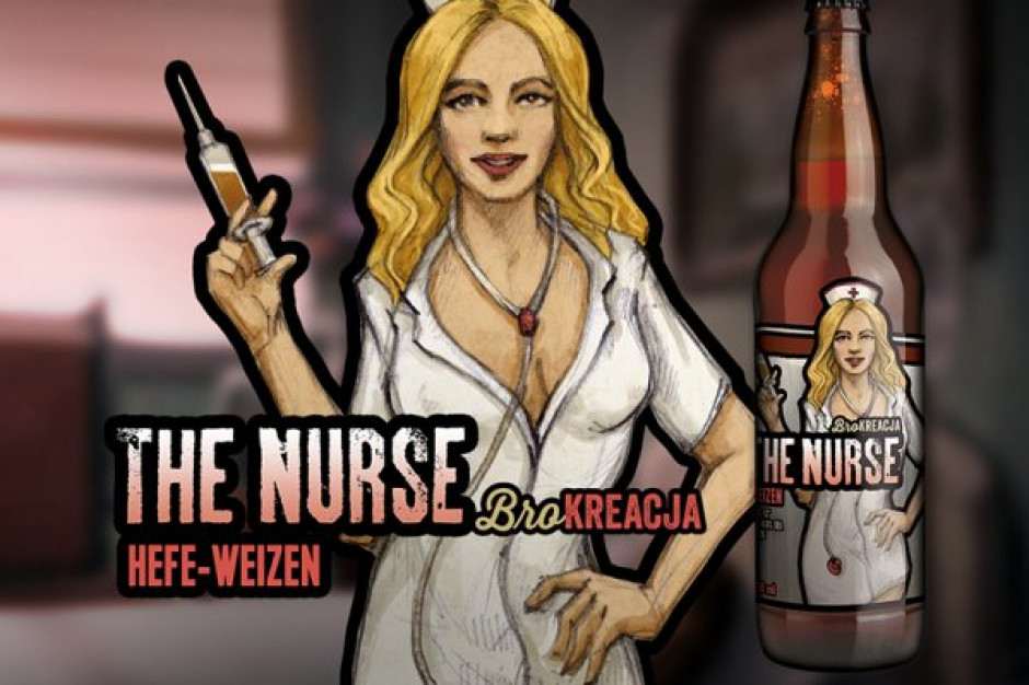 W ocenie Rady Etyki Reklamy reklama piwa "The Nurse" może być obraźliwa dla pielęgniarek. fot. brokreacja.pl Brokreacja kontra NIPiP, czyli kogo obraża pielęgniarka na etykiecie piwa?