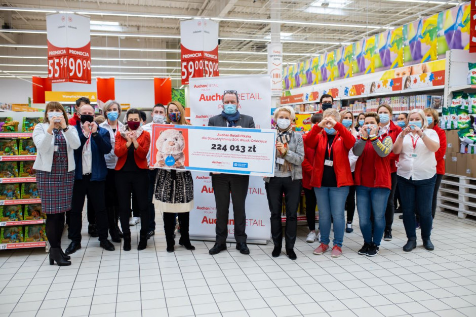 Auchan wspiera Stowarzyszenie SOS Wioski Dziecięce, fot. materiały prasowe Auchan wspiera Stowarzyszenie SOS Wioski Dziecięce