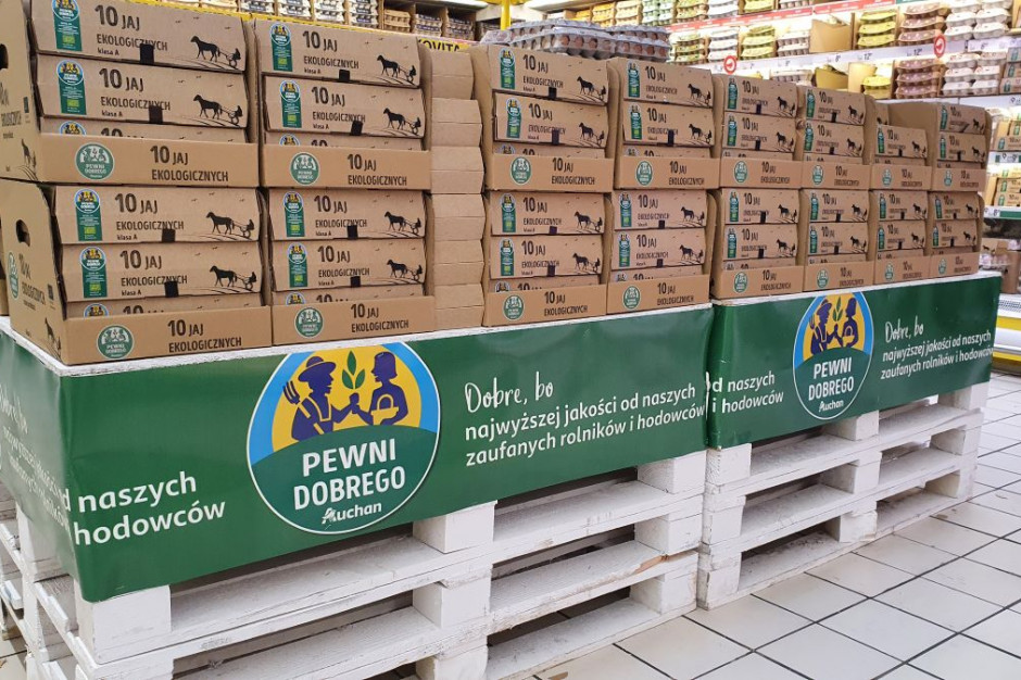 Auchan chce całkowicie wycofać jaja z chowu klatkowego, fot. materiały prasowe Auchan chce całkowicie wycofać jaja z chowu klatkowego