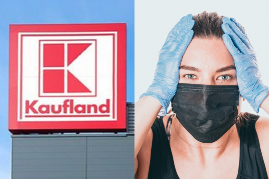 Według wstępnych ustaleń, klientka Kauflanda została uderzona, bo zwróciła uwagę mężczyźnie, że ten nie ma założonej maseczki. fot. shutterstock (kolaż ps.pl) Kaufland wyjaśnia sprawę pobicia klientki