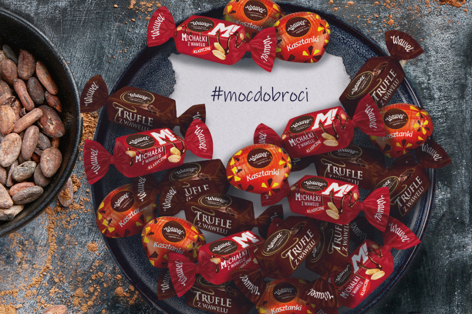 Producent słodyczy, firma Wawel, z okazji Dnia Dobrych Uczynków, który świętujemy 19 maja, przeprowadza wyjątkową akcję #MocDobroci. fot. materiały prasowe Wawel świętuje Dzień Dobrych Uczynków: #MocDobroci za #MocDobroci