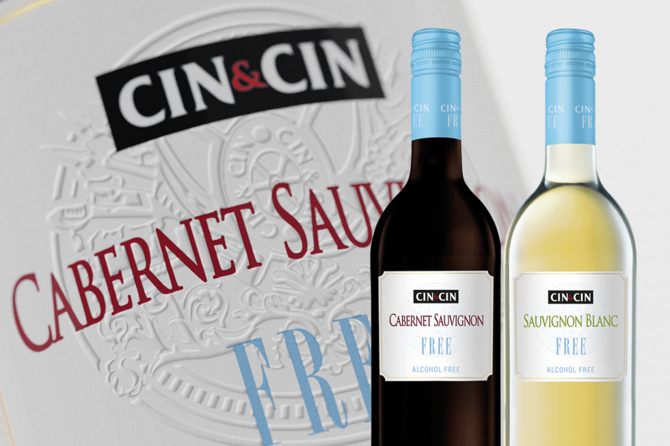 Ambra wprowadza do sprzedaży dwa bezalkoholowe szczepowe CIN&CIN FREE Sauvignon Blanc oraz Cabernet Sauvignon. fot. za ambra.com.pl Ambra rozwija portfolio win bezalkoholowych. Ten rynek rośnie
