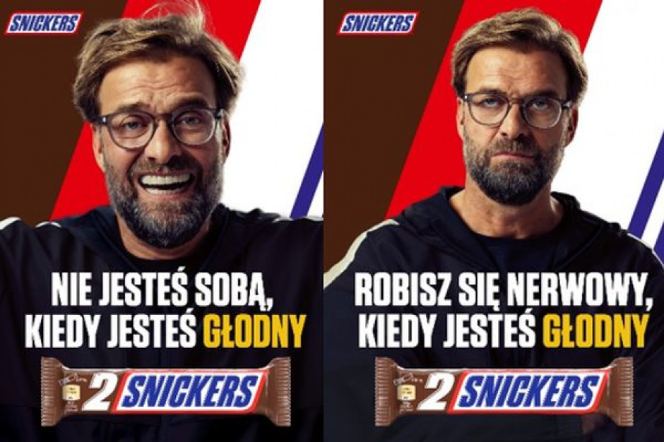 Marka Snickers ruszyła z początkiem czerwca na europejskich rynkach z kampanią batonów z udziałem znanego trenera piłki nożnej – Jürgena Kloppa fot. materiały prasowe Jurgen Klopp w kampanii batonów Snickers z okazji Euro2020