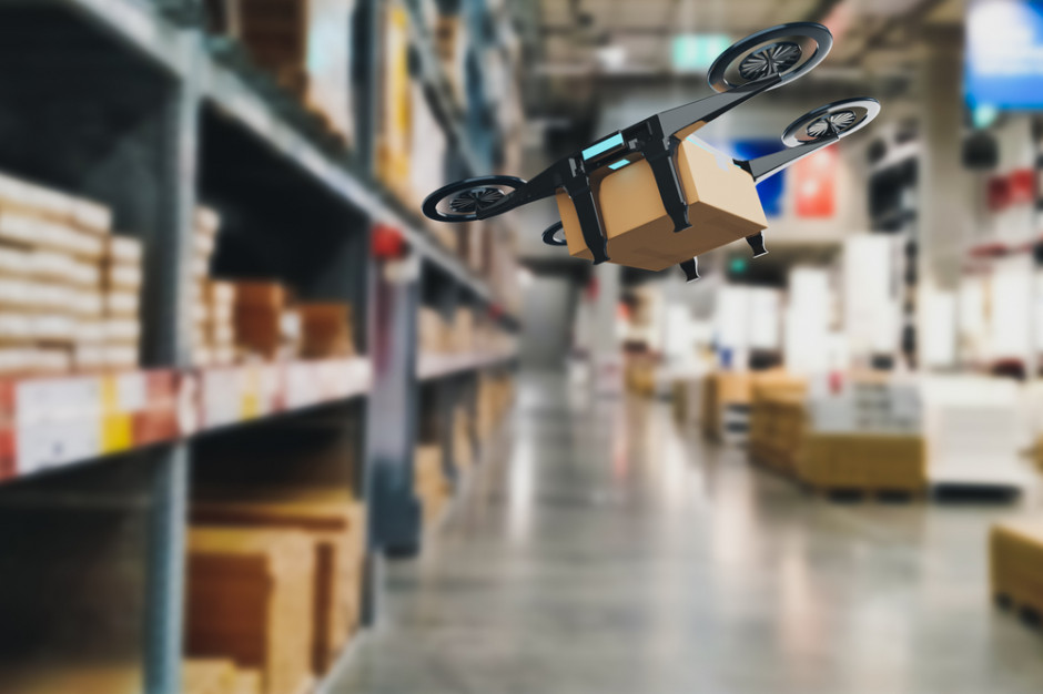 Drony będą zliczać towar na sklepowych półkach