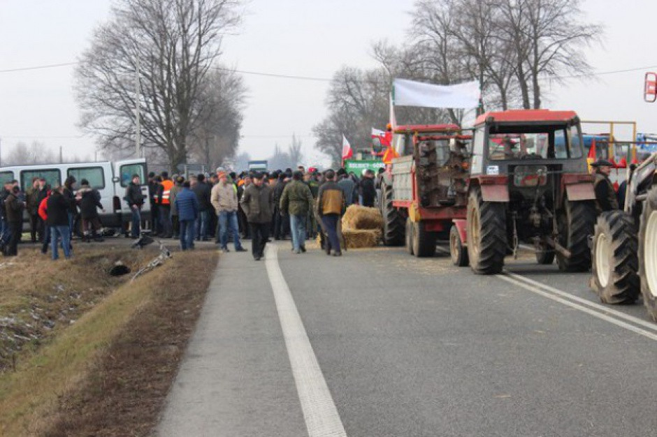 Protest rolników w woj. łódzkim Biznes technologie