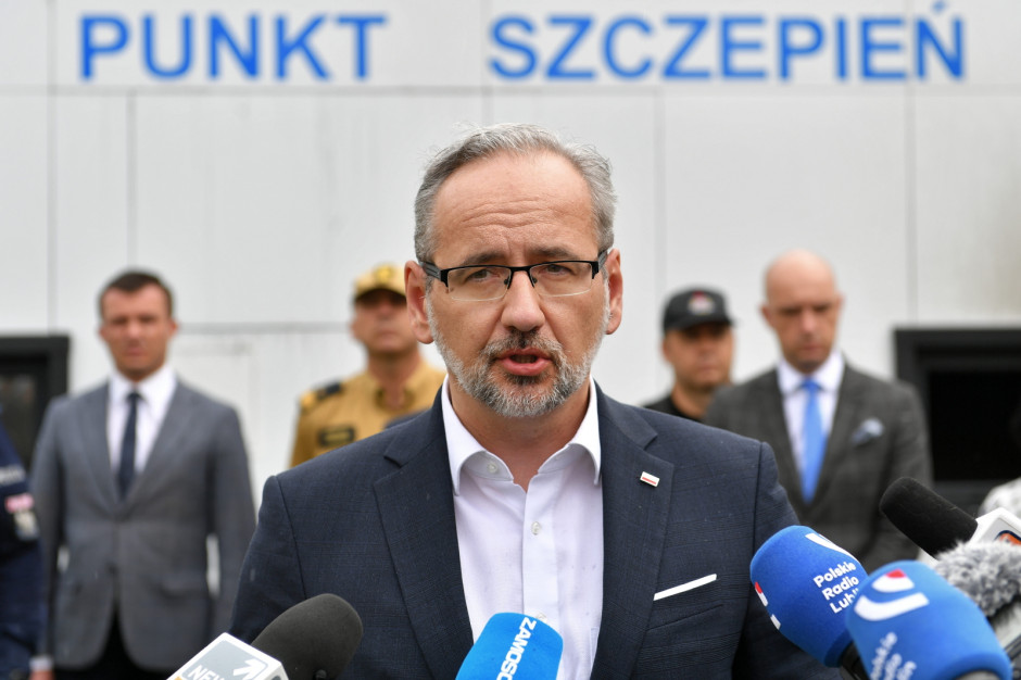 Minister zdrowia Adam Niedzielski o koronawirusie; fot. PAP/Wojtek Jargiło Niedzielski: już ponad 80 proc. udziału wariantu Delta