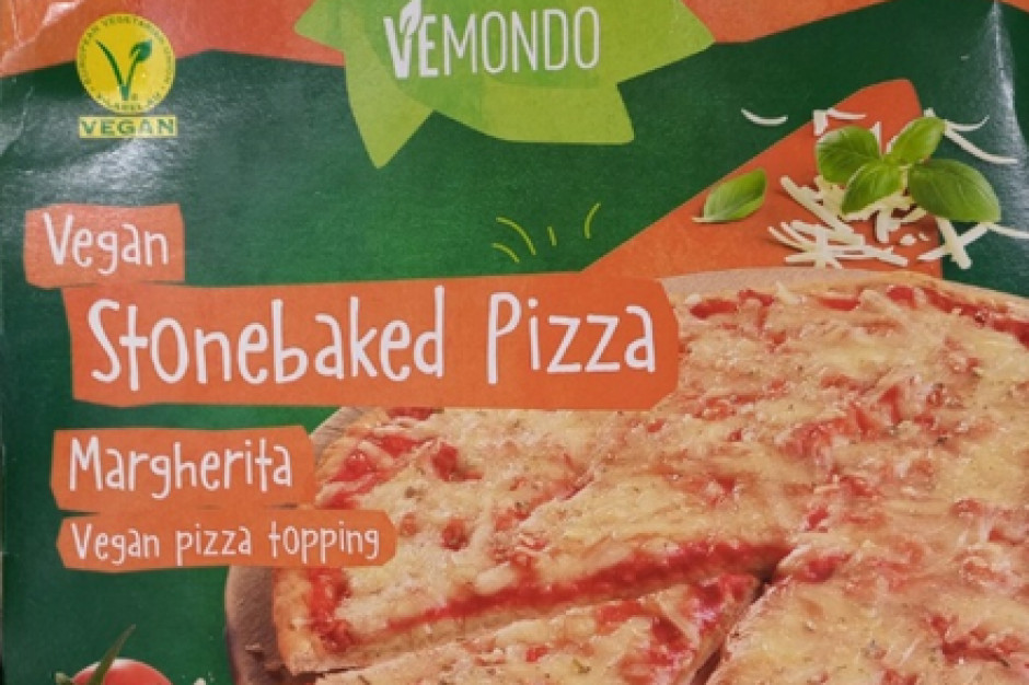 Główny Inspektorat Sanitarny nakazał wycofanie pizzy pn. Vegan Stonebaked Pizza Margherita z powodu błędnej informacji na opakowaniu. Pizza jest dostępna w sklepach Lidl. / fot. GIS. GIS nakazał Lidlowi wycofanie ze sprzedaży pizzy