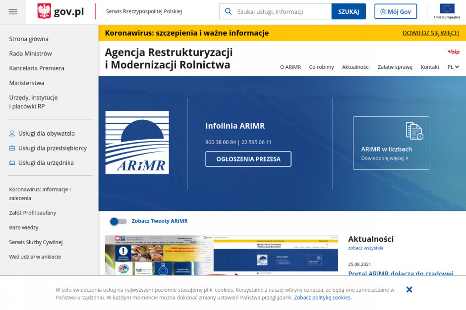 Portal ARiMR pod nowym adresem Portal ARiMR pod nowym adresem