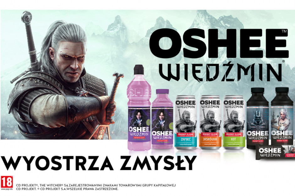 Limitowana seria produktów Oshee Oshee z limitowaną serię napojów sygnowanych marką Wiedźmin