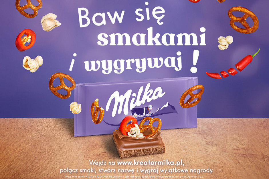 Na początku września Milka wystartowała z nową, kreatywną kampanią. / fot. materiały prasowe Milka stworzyła Kreator Smaków