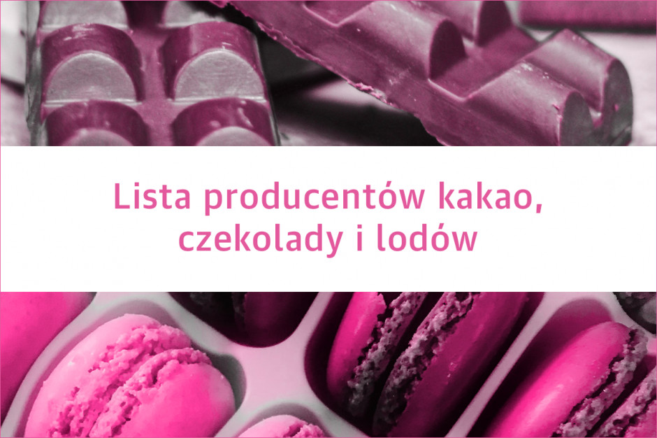 Lista producentów kakao, czekolady i lodów