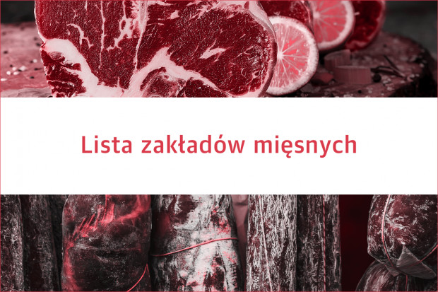 Lista 400 zakładów mięsnych na polskim rynku