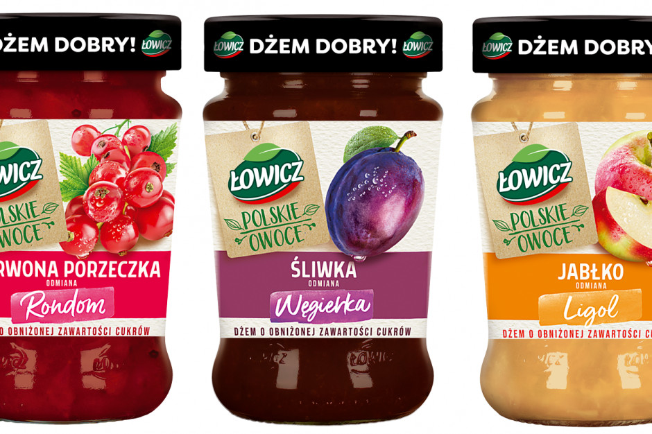 Polskie Owoce to limitowana linia dżemów Łowicz. / fot. materiały prasowe Polskie Owoce - limitowana linia dżemów Łowicz
