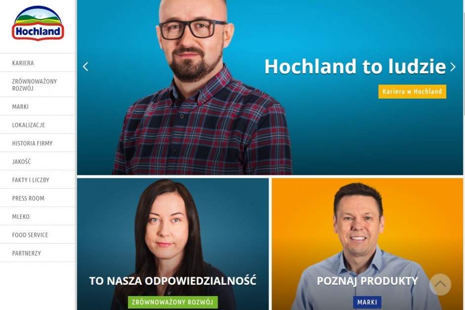 Hochland uruchomił polską wersję korporacyjnej strony
