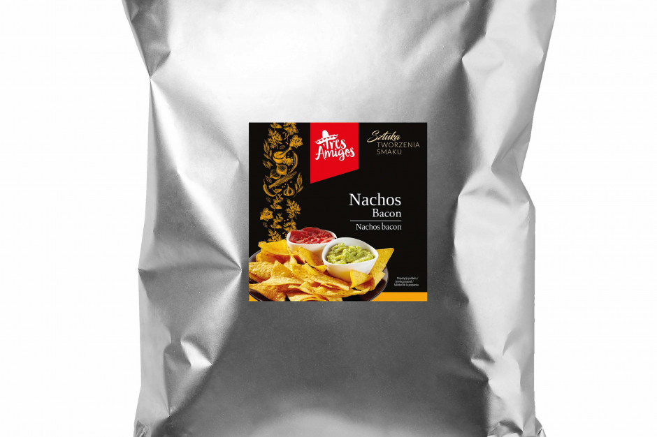 Fanex wprowadza kukurydziane Nachos Bacon; fot. mat. pras. Fanex poszerza swoją ofertę Tres Amigos