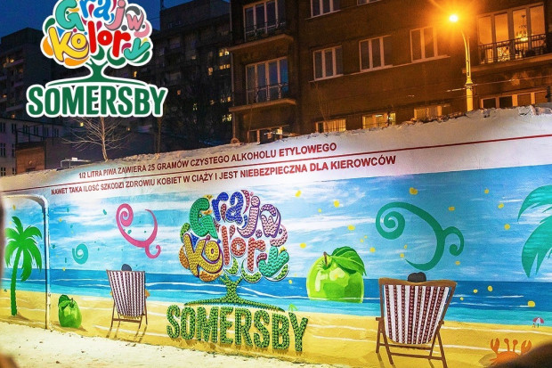 Somersby stworzyło murale z kapsli po piwie