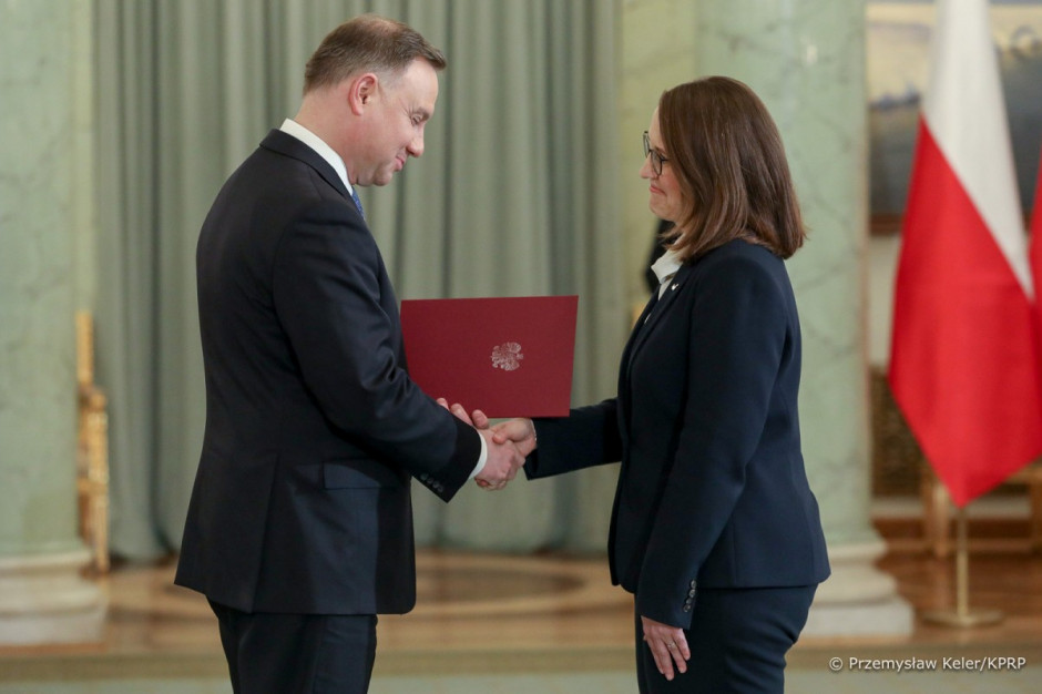 Prezydent powołał Magdalenę Rzeczkowską na ministra finansów /fot. KPRP Prezydent powołał Magdalenę Rzeczkowską na ministra finansów