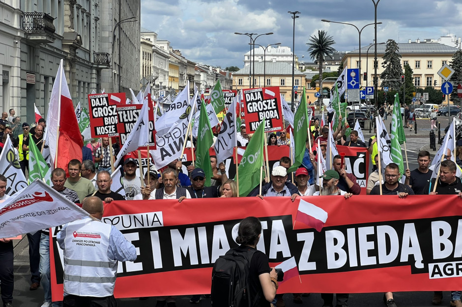 AgroUnia protestowała pod Sejmem. 