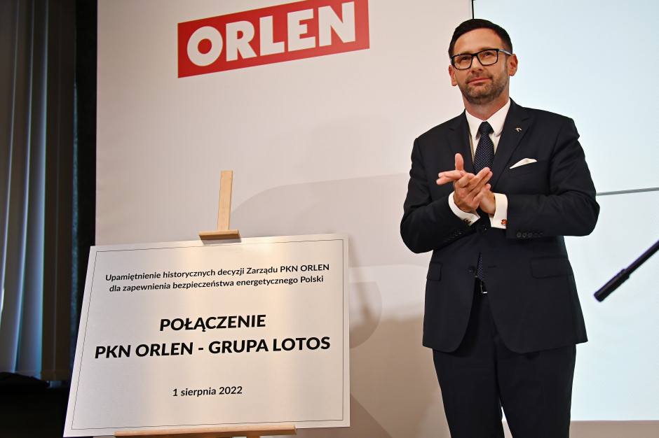 Prezes PKN Orlen Daniel Obajtek/ fot. PAP Grupa Orlen chwali się wynikami. Zysk o 1,4 mld zł wyższy niż rok wcześniej