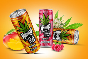 Blowek promuje Hemp Tea. Napoje bez CBD I THC
