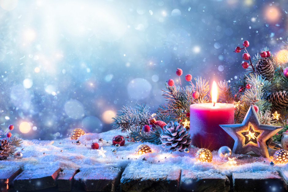 Kartka z kalendarza. 24 grudnia to Wigilia Bożego Narodzenia