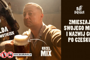 Czesław Mozil w reklamie czeskiej marki piwa. Jest też konkurs