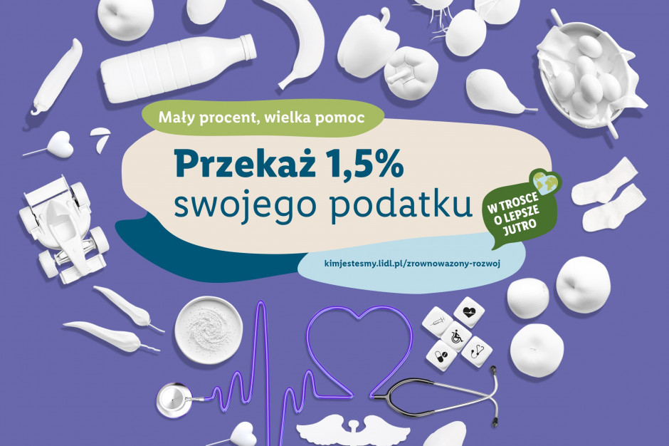 Lidl Polska zachęca do przekazania 1,5% podatku fundacjom. / fot. materiały prasowe Lidl zachęca do przekazania podatku.