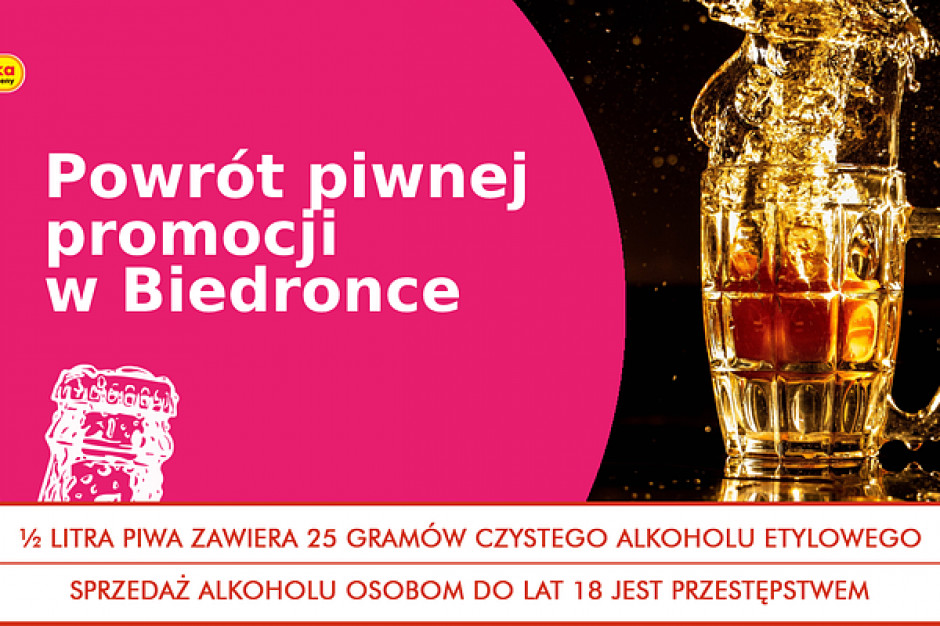 Biedronka ponownie rozdaje piwo za darmo