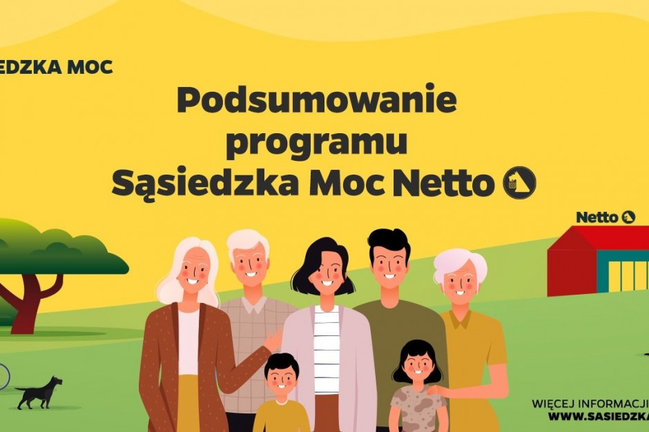 Netto: 50 lokalnych inicjatyw uzyskało wsparcie finansowe Netto: 50 lokalnych inicjatyw uzyskało wsparcie finansowe