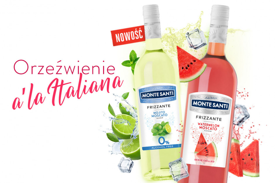 Nowe smaki oraz warianty NoLo Monte Santi Frizzante