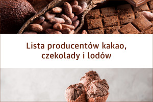 Lista producentów kakao, czekolady i lodów. Najnowsza edycja