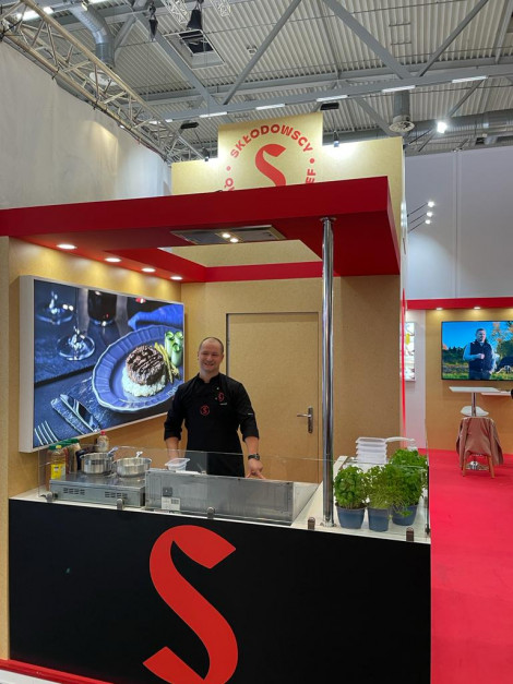 Stoisko Skłodowskich na Anuga 2023 w Kolonii część gastronomiczna.
