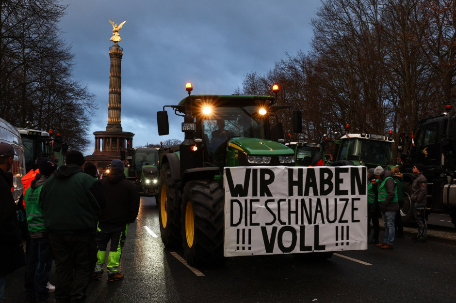 Tysiące rolników przyjechały do Berlina na demonstrację