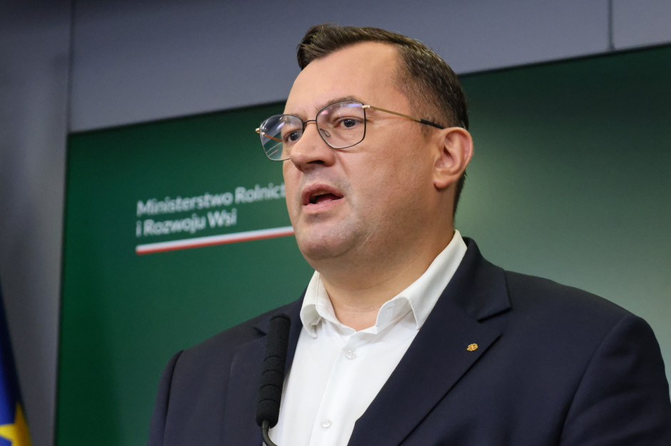 Minister rolnictwa i rozwoju wsi Stefan Krajewski Fot. Albert Zawada / PAP