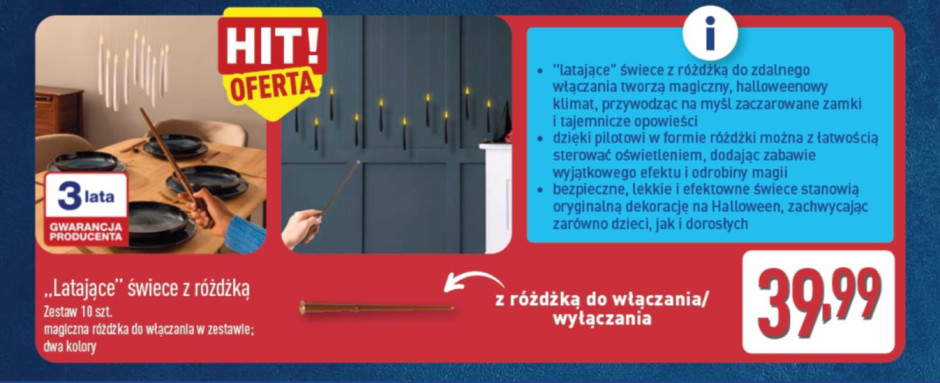 ALDI latające świece Halloween (002).png Fot. Materiały prasowe / Aldi / Materiały Prasowe